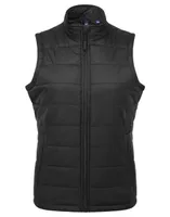 Vestă damă Premier Recyclight Padded Gilet personalizată, negru