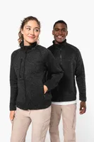 Jachetă bărbați Kariban Full Zip Heather personalizată, pe model