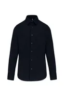 Cămașă bărbați Kariban Cotton/elastane personalizată, albastru