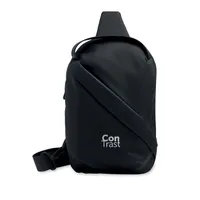 Geantă transversală PU moale personalizată, vedere zona de personalizare