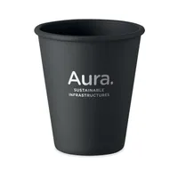Pahar reutilizabil PLA personalizat, vedere zona de personalizare