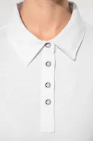 Tricou polo damă Kariban Jersey personalizat, pe model