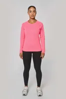 Tricou cu mânecă lungă damă Proact Sports personalizat, pe model