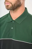 Tricou polo unisex Designed To Work Eco-friendly Two-tone Short Sleeve personalizat, pe model