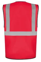 Vestă unisex Korntex Comfort Executive Safety Vest Hamburg Multifunctional With Pockets personalizată, roșu