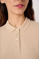 Tricou polo damă iDeal Basic Pique personalizat, pe model