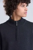 Bluză unisex Ecologie Wakhan 1/4 Zip Sustainable Sweater personalizată, pe model