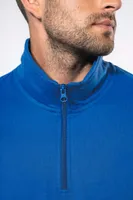 Bluză bărbați Kariban Zip Neck personalizată, pe model