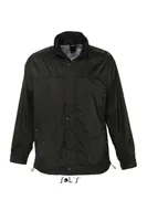 Jachetă unisex SOL'S Mistral Jersey-lined Water Repellent Windbreaker personalizată, negru