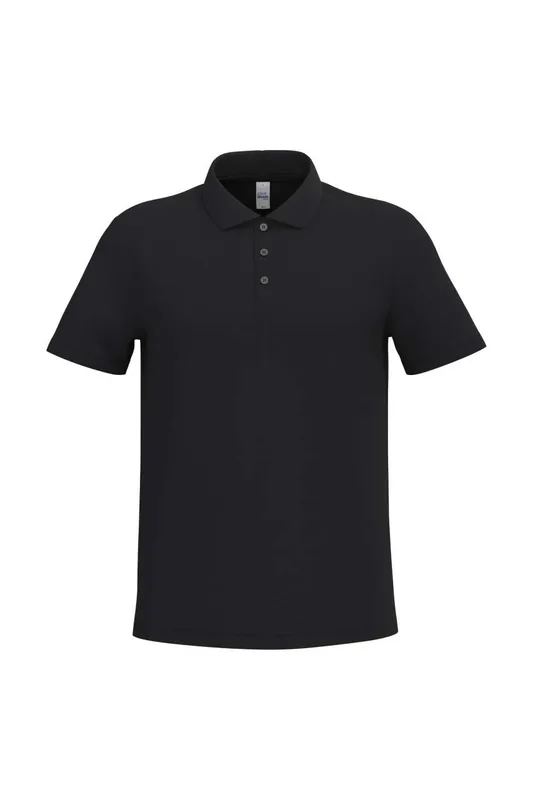 Tricou polo bărbați iDeal Basic Pique personalizat, negru