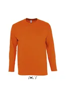 Tricou cu mânecă lungă bărbați SOL'S Monarch Round Collar personalizat, portocaliu