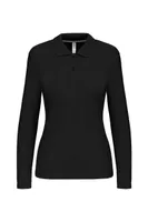 Tricou polo damă Kariban personalizat, negru