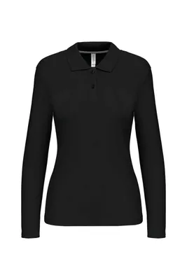 Tricou polo damă Kariban personalizat, negru