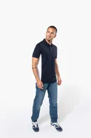 Tricou polo bărbați Kariban Flag Short-sleeved Two-tone personalizat, pe model
