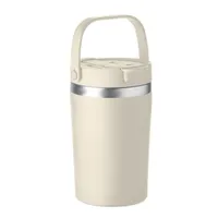 Pahar cu perete dublu 350 ml personalizat, bej