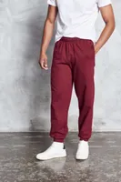 Pantaloni unisex Just Hoods College Cuffed Jogpants personalizați, roșu
