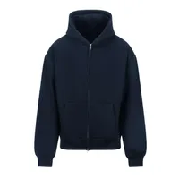 Bluză unisex Just Hoods Signature Heavyweight Zoodie personalizată, albastru