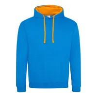 Hanorac unisex Just Hoods Varsity personalizat, albastru