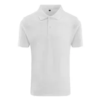 Tricou polo unisex Just Polos Stretch personalizat, alb
