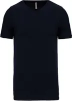 Tricou bărbați Kariban Short-sleeved V-neck personalizat, albastru