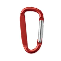 Carabină de prindere aluminiu. personalizată, roșu