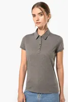 Tricou polo damă Kariban Short Sleeved Jersey personalizat, pe model