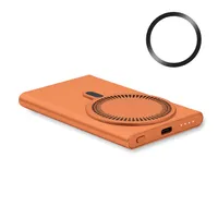 Powerbank wireless personalizat, portocaliu