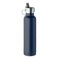 Sticlă cu perete dublu 660 ml personalizată, albastru marin francez