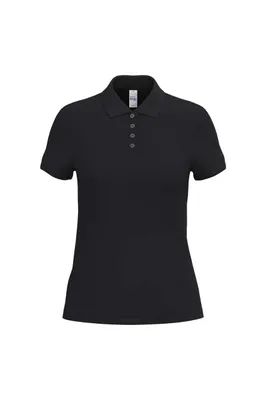 Tricou polo damă iDeal Basic Pique personalizat, negru