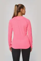 Tricou cu mânecă lungă damă Proact Sports personalizat, pe model