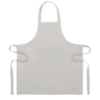 Șorț de bucătărie bumbac recicl personalizat, gri