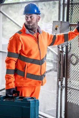 Jachetă polar bărbați Regatta Hi-vis Pro Contract Thor Fleece