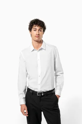 Cămașă bărbați Kariban Poplin Easy Care Polycotton personalizată