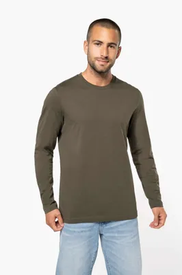 Tricou cu mânecă lungă bărbați Kariban Crew Neck personalizat