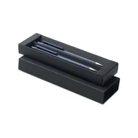 Set de stilouri din aluminiu re personalizat, albastru marin francez