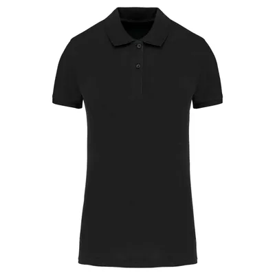 Tricou polo damă Kariban Organic 180 Piqué personalizat, negru