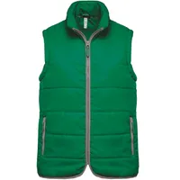 Vestă unisex Kariban Quilted Bodywarmer personalizată, verde