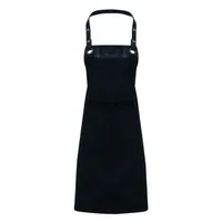 Șorț Premier Espresso Bib personalizat, negru