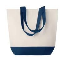 Geantă de plajă din canvas personalizată, albastru