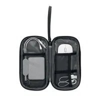 Pouch organizator 600D RPET personalizat, vedere lateral