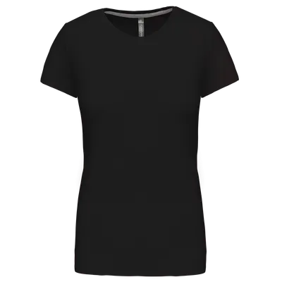 Tricou damă Kariban Short Sleeve Crew Neck personalizat, negru