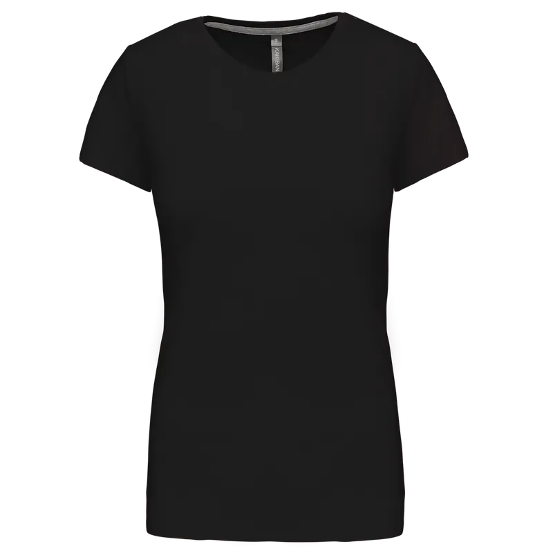 Tricou damă Kariban Short Sleeve Crew Neck personalizat, negru
