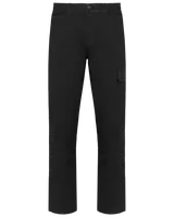 Pantaloni unisex Designed To Work Cotton Stretch Trousers personalizați, negru
