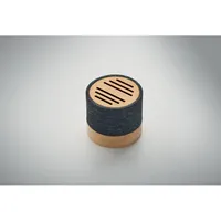 Boxă wireless RPET bambus personalizată, vedere detaliu