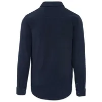 Jachetă polar bărbați Kariban Sherpa-lined Fleece Overshirt personalizată, albastru
