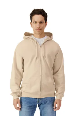 Hanorac bărbați Gildan Softstyle™ Midweight Fleece Adult Full Zip