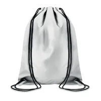 Sac cu cordon reflectorizant personalizat, argintiu