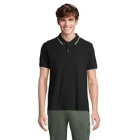 Tricou polo Sol's Palermo Tricou personalizat, black/white