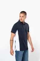 Tricou polo bărbați Kariban Flag Short-sleeved Two-tone personalizat, pe model