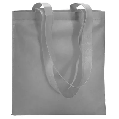 Sacoşă neţesută de cumpărături personalizată, gri